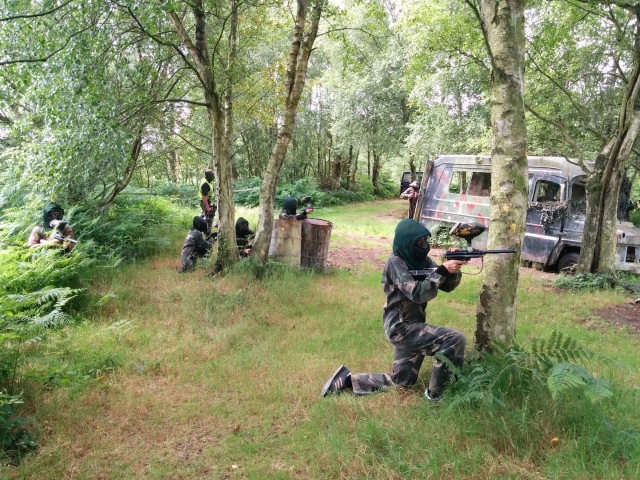 Paintball in the woods