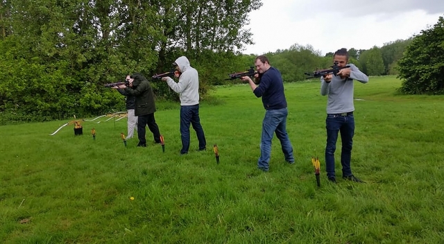 Test your aim with a crossbow