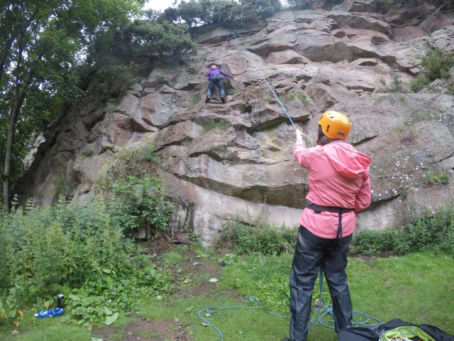 Rock climbing