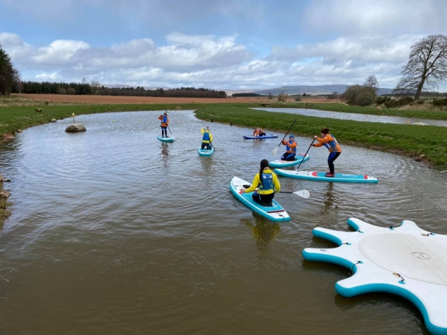 Our on-site SUP pond