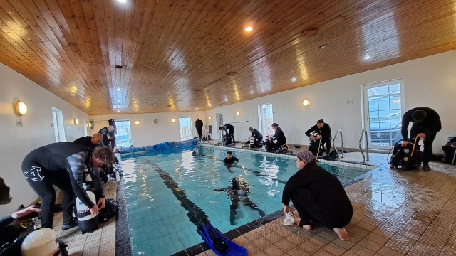  Einen Pooltauchgang machen 