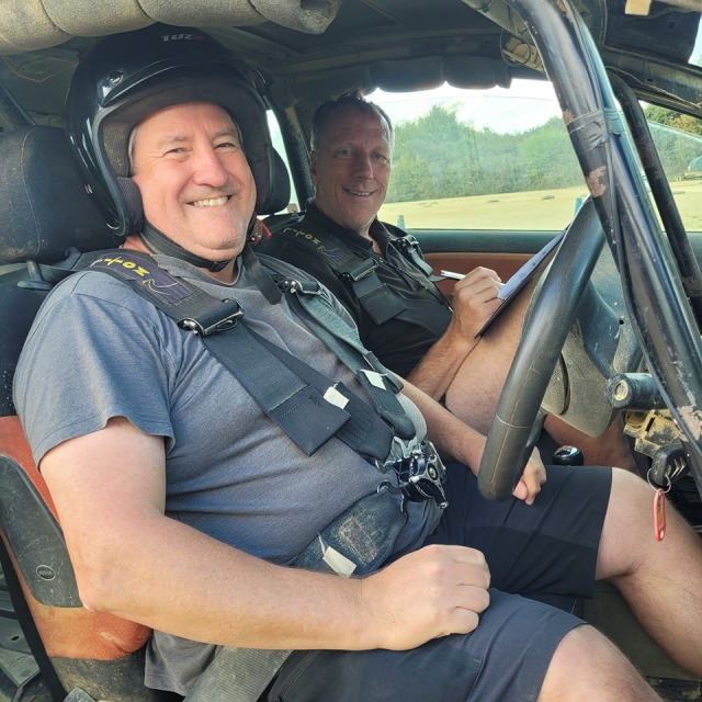 Big smiles on the race circuit