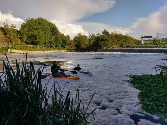 Watersports on the weir