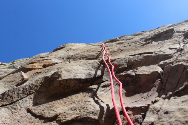  Prospettiva dell'arrampicata su roccia 