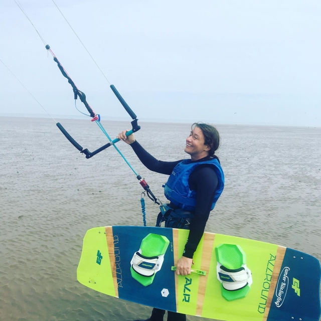 El kitesurf es divertido 