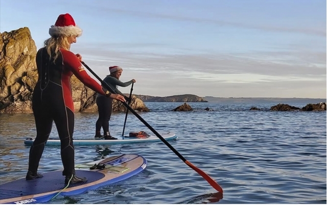Espíritu navideño de SUP 