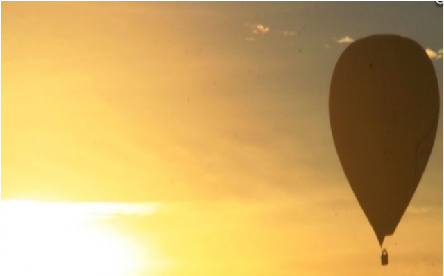 Sunset and ballooning