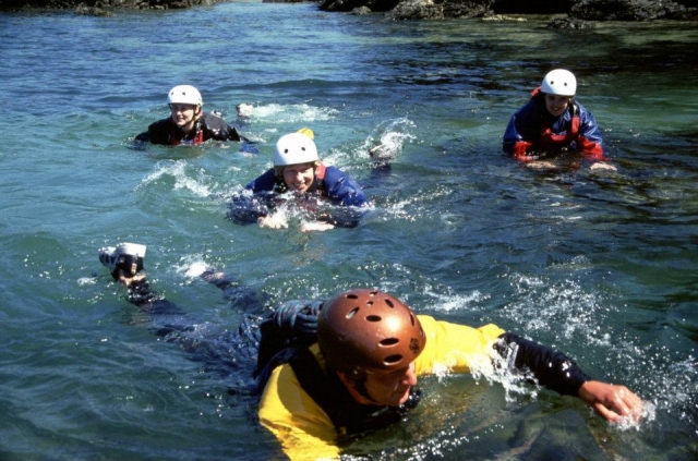 Séances de coasteering 
