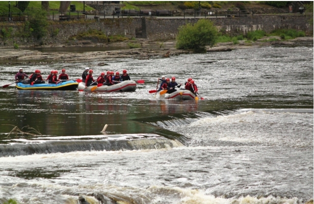 Rafting in the rivers