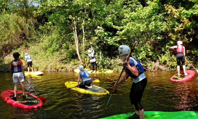 Stand up paddle boarding flat SUP north wales
