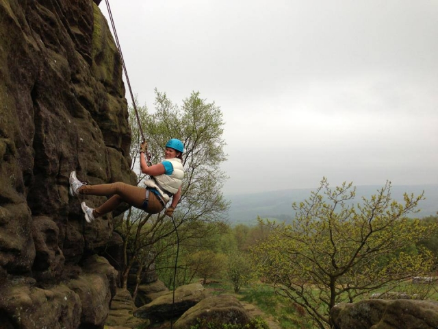 Trying climbing in outdoor locations