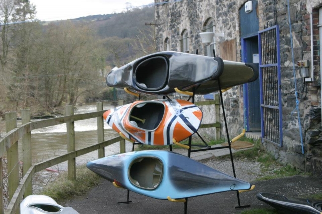 Three of our kayaks