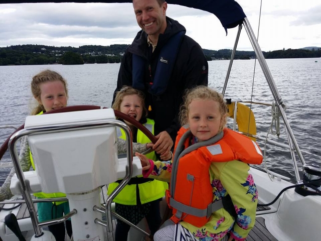 Little captain on board