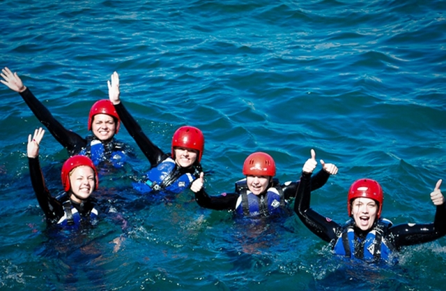 Fun coasteering experience