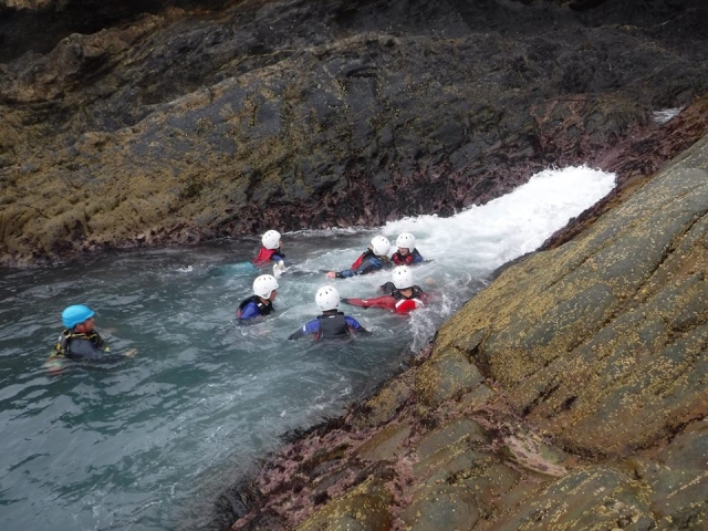 At the end of the little water falls
