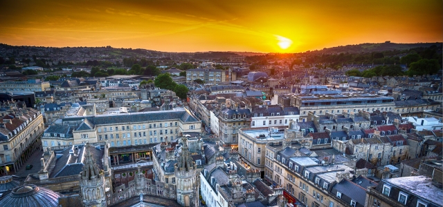  Bath al tramonto 