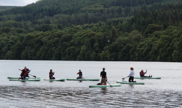  Gruppen-Paddleboarding