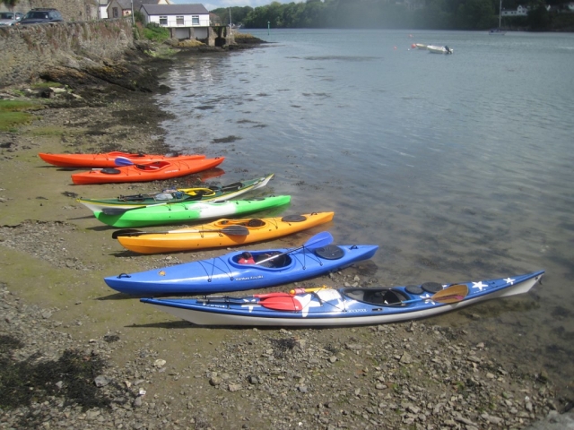 Some kayaks