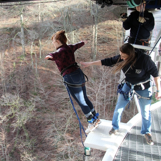  Saut à l'élastique en hiver 