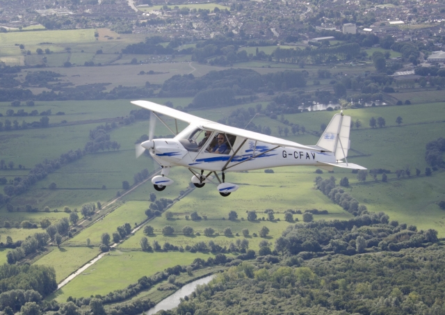 Flying over the Isle of Wight
