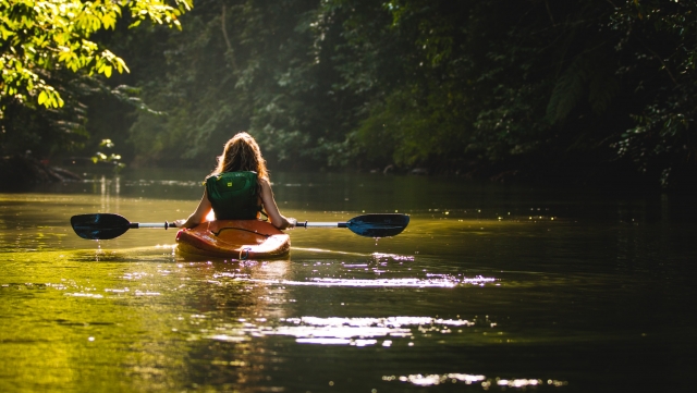 Kayaking alone