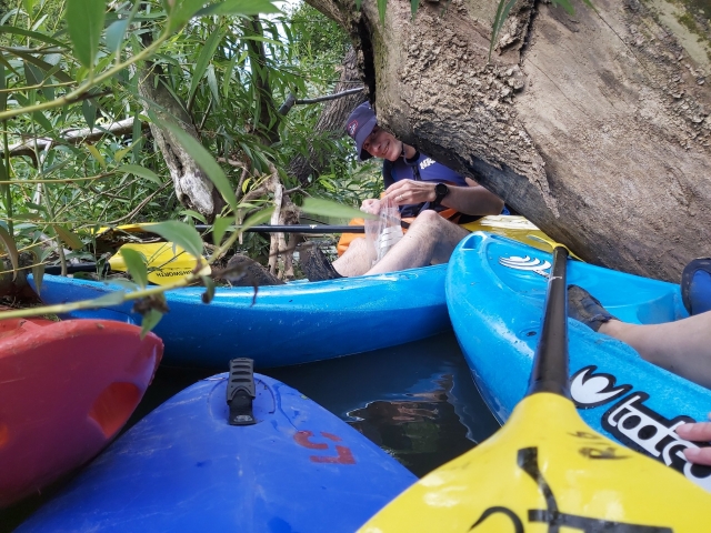  Kurze Pause auf dem Wasser 
