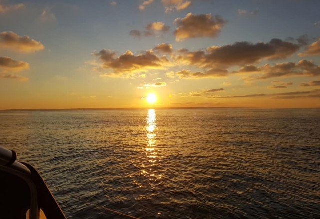 Beautiful views while sailing