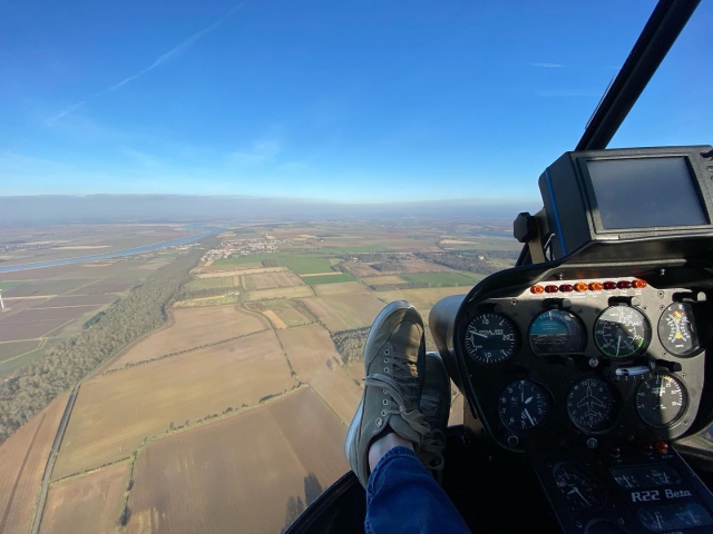 Vistas aéreas da cabine 