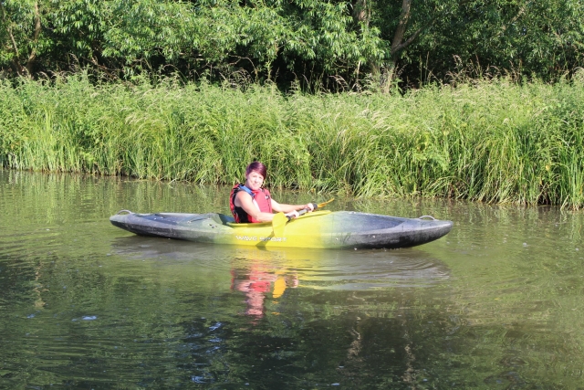 Viaje en kayak por el río 