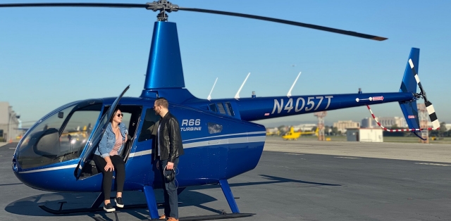 Enjoy a helicopter ride with us