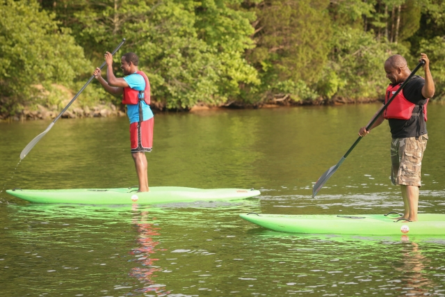 Paddling over the River Hamble