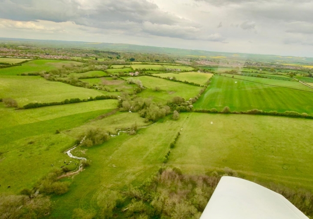Flying over Oxfordshire