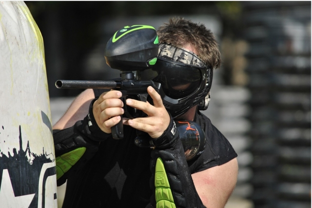  Bereit für ein Paintball-Match 