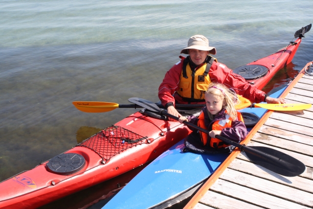 Kid with one of our instructor