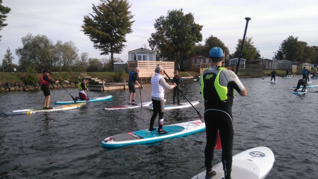 paddling as a group