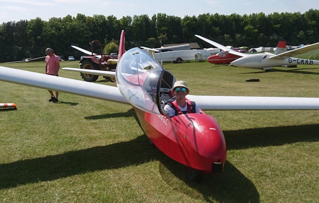 Getting ready for gliding!