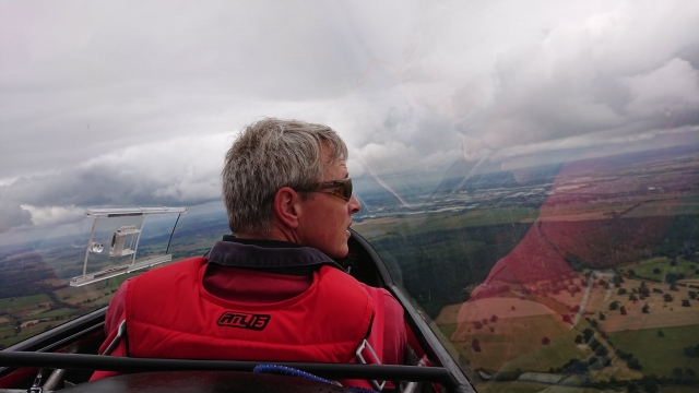 Man gliding in Brigstock