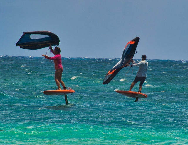 Wing SUP surfing adventures