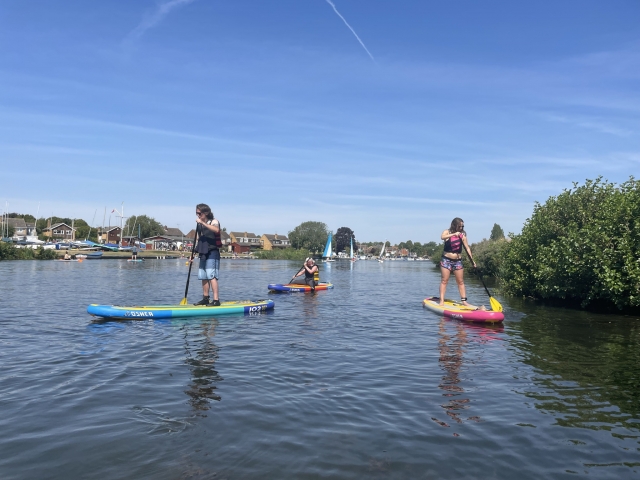 Paddle boarding is tons of fun