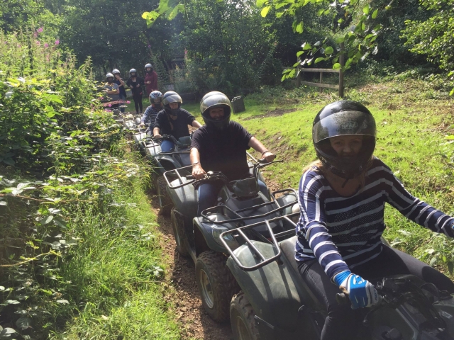 Drive our quad bikes