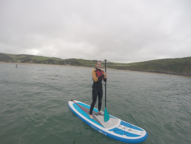  Paddleboarding a Woolacombe 