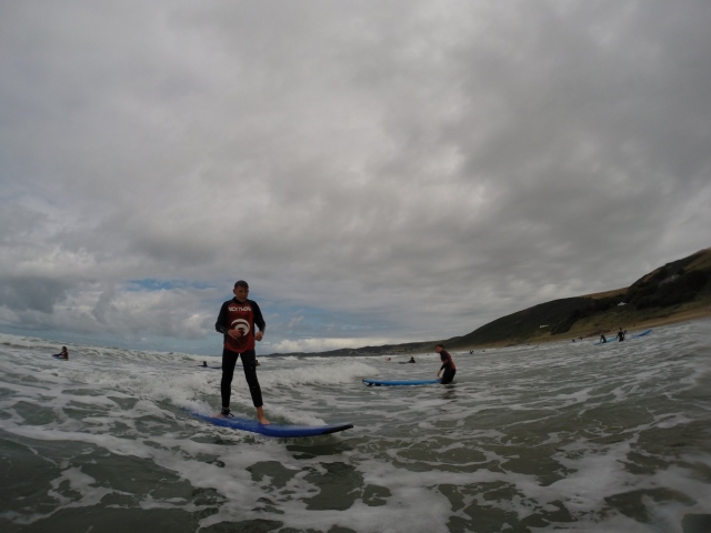 Surfing in Devon