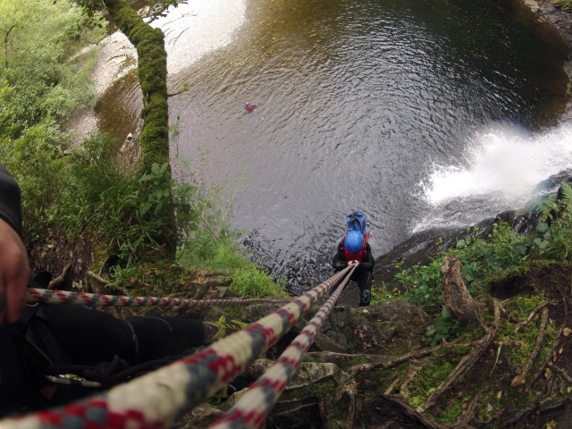 Challenging gorge walking session