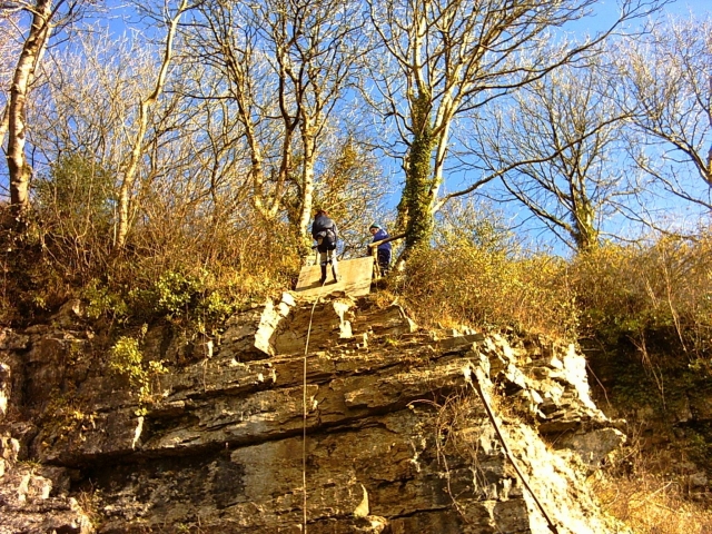 Outdoor abseiling