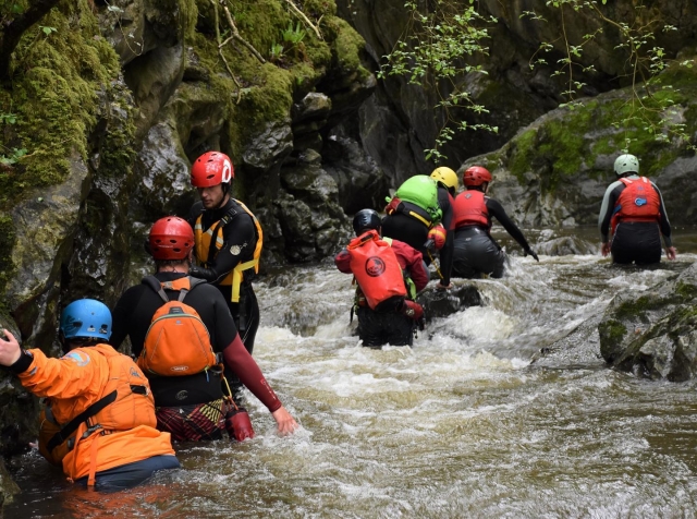Canyoning at South Wales