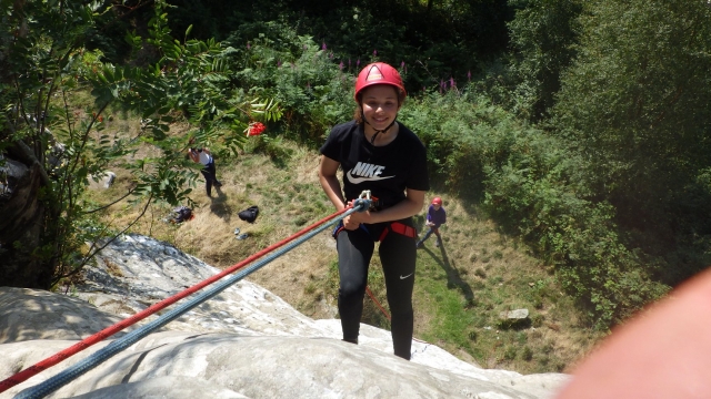  Le sessioni di arrampicata su roccia sono impegnative 