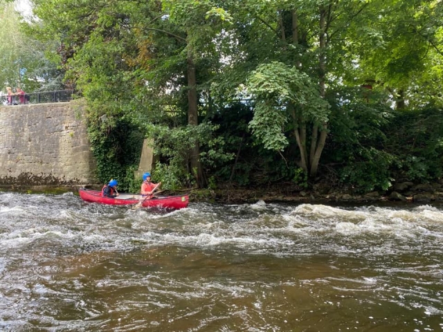 Having a canoeing experinece