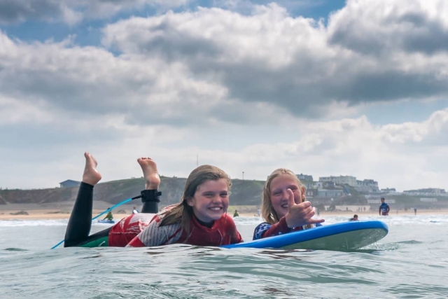 Partager des moments de surf 
