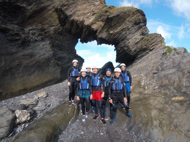  Coasteering-Expeditionen in North Devon 