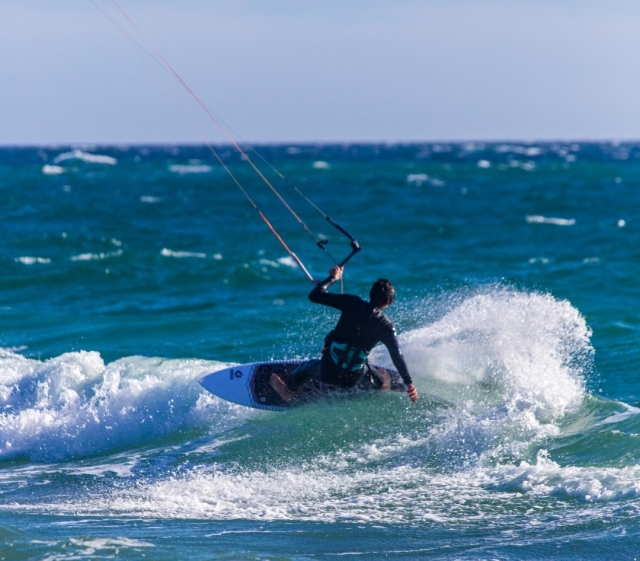  Kitesurf en grandes aguas 